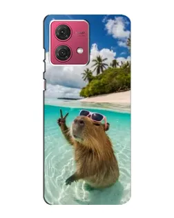 Чехол для Motorola MOTO G84 с картинкой «Капибара на море» Чехол для Motorola MOTO G84 с картинкой «Капибара на море»
