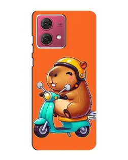 Чехол для Motorola MOTO G84 с картинкой «Капибара на скутере» Чехол для Motorola MOTO G84 с картинкой «Капибара на скутере»