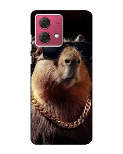 Чехол для Motorola MOTO G84 с картинкой «Капибара золотая цепь» Чехол для Motorola MOTO G84 с картинкой «Капибара золотая цепь»