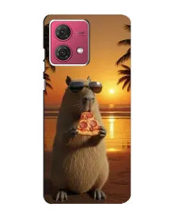 Чехол для Motorola MOTO G84 с картинкой «Капибара с пиццей» Чехол для Motorola MOTO G84 с картинкой «Капибара с пиццей»