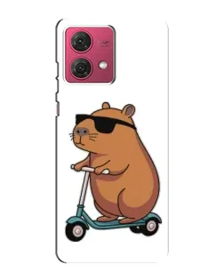 Чехол для Motorola MOTO G84 с картинкой «Капибара на самокате» Чехол для Motorola MOTO G84 с картинкой «Капибара на самокате»