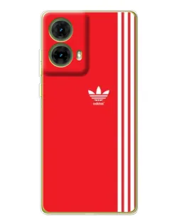 Чехол для Motorola MOTO G85 с картинкой «Красный минимализм Adidas» Чехол для Motorola MOTO G85 с картинкой «Красный минимализм Adidas»