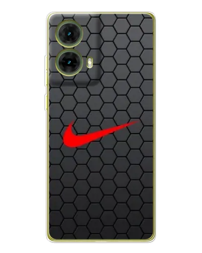 Чехол для Motorola MOTO G85 с картинкой «Nike — карбоновая сетка» Чехол для Motorola MOTO G85 с картинкой «Nike — карбоновая сетка»