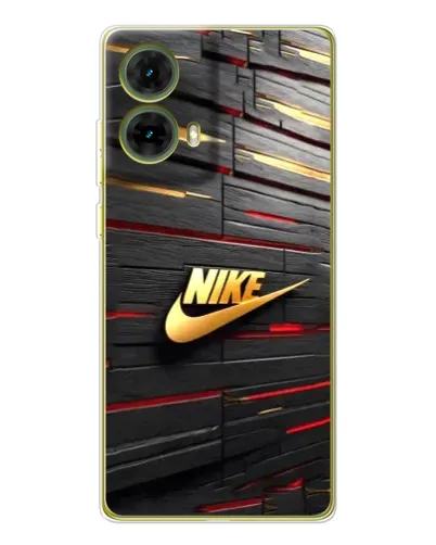 Чехол для Motorola MOTO G85 с картинкой «Золотой Nike на металле» Чехол для Motorola MOTO G85 с картинкой «Золотой Nike на металле»