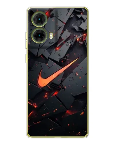 Чехол для Motorola MOTO G85 с картинкой «Nike — эффект разломов» Чехол для Motorola MOTO G85 с картинкой «Nike — эффект разломов»