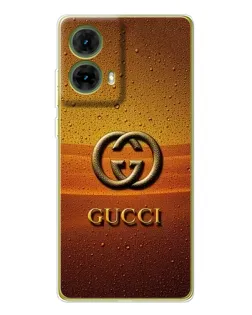 Чехол для Motorola MOTO G85 с картинкой «Gucci — солнечный градиент»