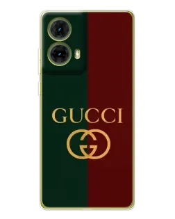 Чехол для Motorola MOTO G85 с картинкой «Gucci — темно-зеленый градиент»