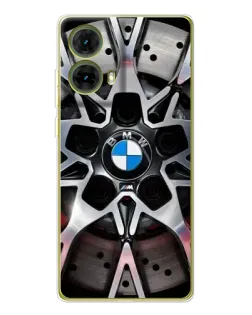 Чехол для Motorola MOTO G85 с картинкой «BMW — деталь диска»