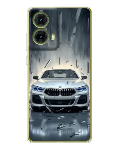 Чехол для Motorola MOTO G85 с картинкой «BMW в свете фар» Чехол для Motorola MOTO G85 с картинкой «BMW в свете фар»