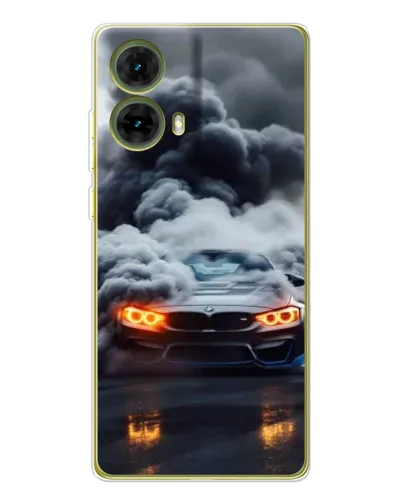 Чехол для Motorola MOTO G85 с картинкой «BMW в дыму» Чехол для Motorola MOTO G85 с картинкой «BMW в дыму»
