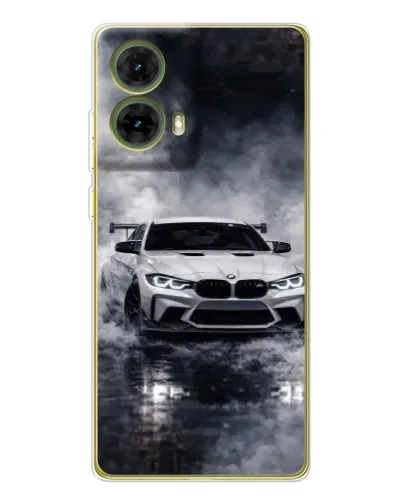 Чехол для Motorola MOTO G85 с картинкой «BMW сквозь туман» Чехол для Motorola MOTO G85 с картинкой «BMW сквозь туман»