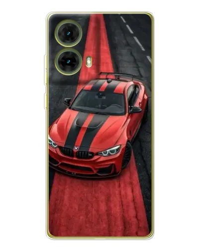 Чехол для Motorola MOTO G85 с картинкой «BMW на красной дорожке» Чехол для Motorola MOTO G85 с картинкой «BMW на красной дорожке»