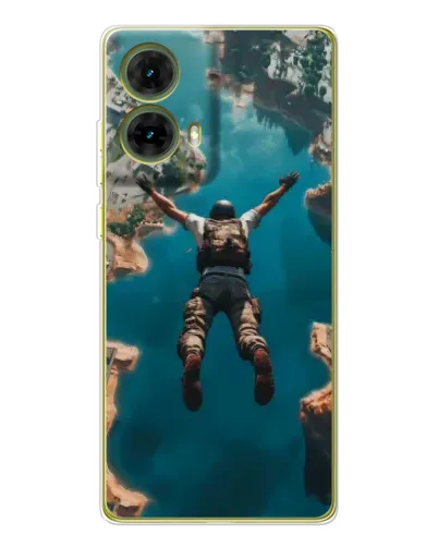 Чехол для Motorola MOTO G85 с картинкой «PUBG — свободное падение» Чехол для Motorola MOTO G85 с картинкой «PUBG — свободное падение»