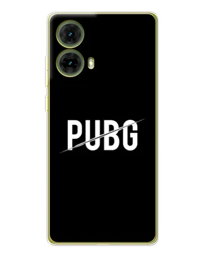 Чехол для Motorola MOTO G85 с картинкой «PUBG — белый логотип» Чехол для Motorola MOTO G85 с картинкой «PUBG — белый логотип»