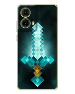 Чехол для Motorola MOTO G85 с картинкой «Алмазный меч неон» Чехол для Motorola MOTO G85 с картинкой «Алмазный меч неон»