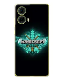 Чехол для Motorola MOTO G85 с картинкой «Minecraft Diamond лого» Чехол для Motorola MOTO G85 с картинкой «Minecraft Diamond лого»