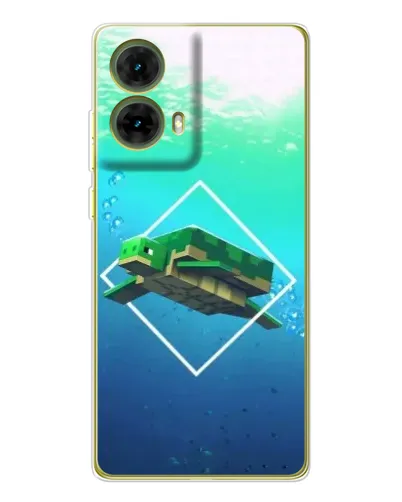 Чехол для Motorola MOTO G85 с картинкой «Черепаха Minecraft» Чехол для Motorola MOTO G85 с картинкой «Черепаха Minecraft»