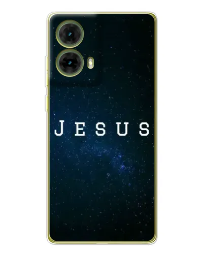 Чехол для Motorola MOTO G85 с картинкой «Звездное небо Jesus»