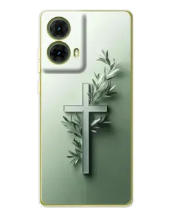 Чехол для Motorola MOTO G85 с картинкой «Оливковая ветвь»