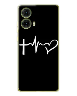 Чехол для Motorola MOTO G85 с картинкой «Пульс веры»