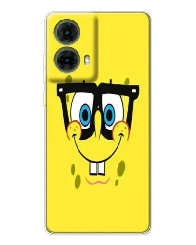 Чехол для Motorola MOTO G85 с картинкой «Минималистичный Спанч Боб» Чехол для Motorola MOTO G85 с картинкой «Минималистичный Спанч Боб»