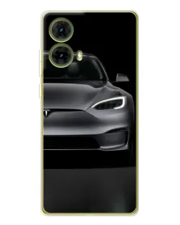 Чехол для Motorola MOTO G85 с картинкой «Tesla Model S Look»