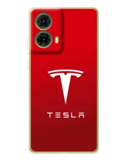 Чехол для Motorola MOTO G85 с картинкой «Tesla Red Classic»