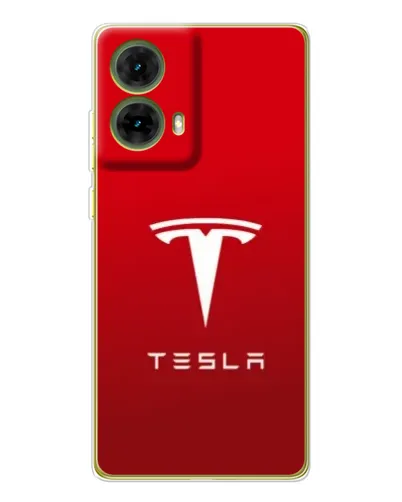 Чехол для Motorola MOTO G85 с картинкой «Tesla Red Classic»