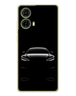 Чехол для Motorola MOTO G85 с картинкой «Силуэт Tesla Night»