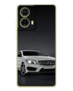 Чехол для Motorola MOTO G85 с картинкой «Mercedes AMG GT Silver»