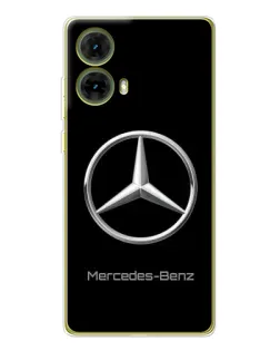 Чехол для Motorola MOTO G85 с картинкой «Mercedes Silver Logo»