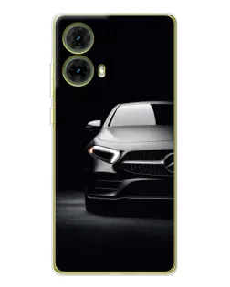 Чехол для Motorola MOTO G85 с картинкой «Свет фар Mercedes»