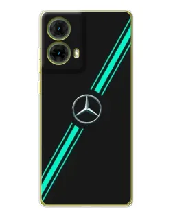 Чехол для Motorola MOTO G85 с картинкой «Спортивные линии Mercedes»
