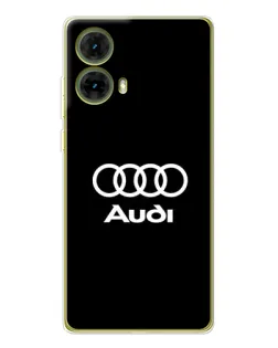 Чехол для Motorola MOTO G85 с картинкой «Классическое лого Audi»