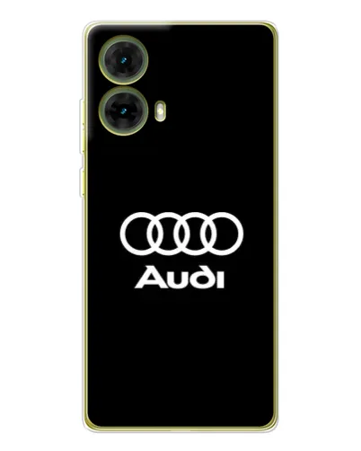 Чехол для Motorola MOTO G85 с картинкой «Классическое лого Audi»