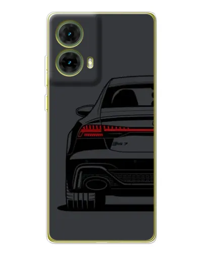 Чехол для Motorola MOTO G85 с картинкой «Задняя часть Audi — арт»