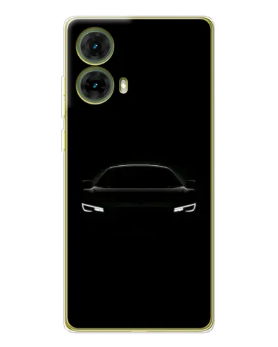 Чехол для Motorola MOTO G85 с картинкой «Взгляд Audi в темноте»