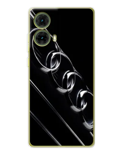 Чехол для Motorola MOTO G85 с картинкой «Audi — абстрактные кольца»