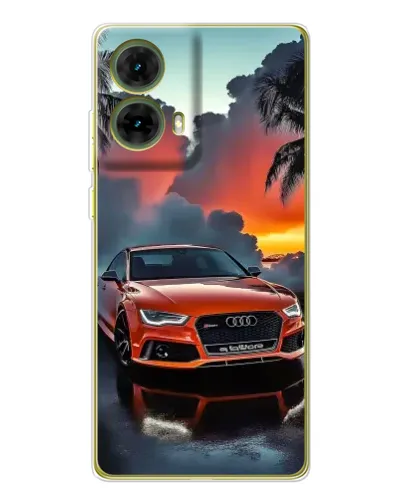 Чехол для Motorola MOTO G85 с картинкой «Audi — закат»