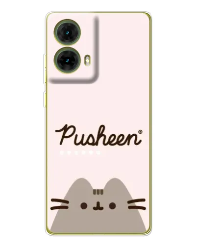 Чехол для Motorola MOTO G85 с картинкой «Pusheen логотип»