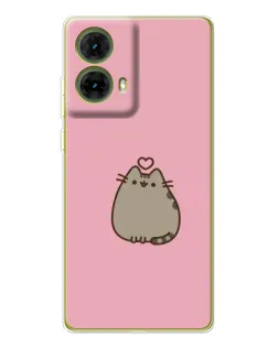 Чехол для Motorola MOTO G85 с картинкой «Pusheen сердце» Чехол для Motorola MOTO G85 с картинкой «Pusheen сердце»