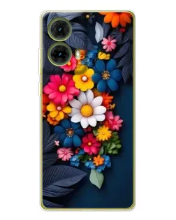 Чехол для Motorola MOTO G85 с картинкой «Цветочная феерия»