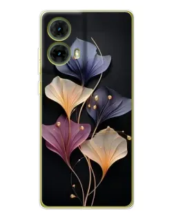 Чехол для Motorola MOTO G85 с картинкой «Лиловые цветы грации»