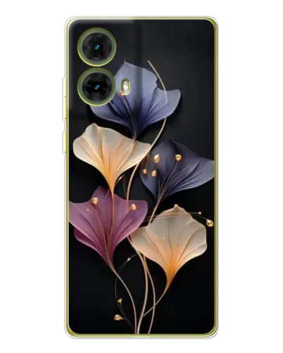 Чехол для Motorola MOTO G85 с картинкой «Лиловые цветы грации»