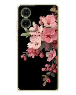 Чехол для Motorola MOTO G85 с картинкой «Розовая ветка сакуры»