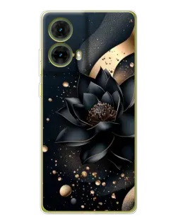 Чехол для Motorola MOTO G85 с картинкой «Черный лотос»
