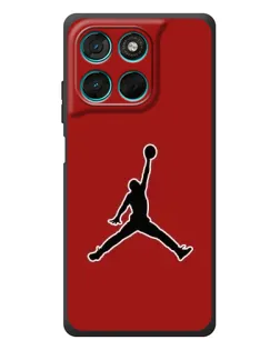 Чехол для Motorola MOTO G86 Power с картинкой «Jordan Red Back»