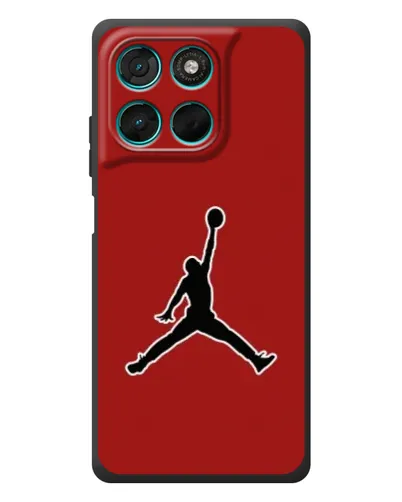 Чехол для Motorola MOTO G86 Power с картинкой «Jordan Red Back»