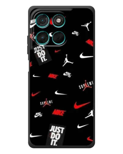 Чехол для Motorola MOTO G86 Power с картинкой «Nike Mix Pattern»