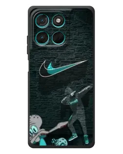 Чехол для Motorola MOTO G86 Power с картинкой «Спортивный арт Nike»